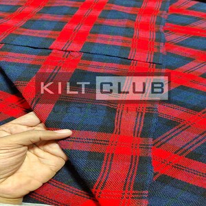 Maclachlan Tartan Fabric - 16 Oz Acrylic Scottish Tartan - Machine Washable - Running Yards - 54 Inches Width - Upholstery Fabric