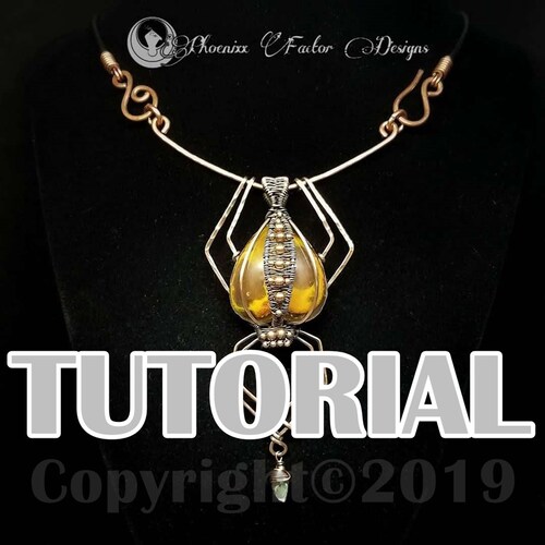 Orb Weaver Pendant Tutorial Wire Wrapped Jewelry How To Etsy