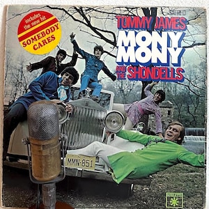 Vintage 1960&#39;s Vinyl ORIGINAL Music Tommy James &quot;Mony Mony&quot; Record LP Pop Rock Psychedelic (1968 Roulette w/&quot;Get Out Now&quot;,&quot;Somebody Cares&quot;)
