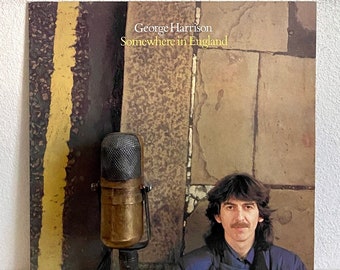 George Harrison "Somewhere in England" Vinyl Record Album LP 1980's Pop Rock (1981 Gaga / Dark Horse Records w/original lyric inner sleeve)