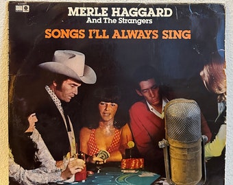 Merle Haggard & The Strangers Vinyl "Songs I'll Always Sing" 2LP Record Albums 1960s-1970s Compilation (1977 Capitol w/"Okie From Muskogee")