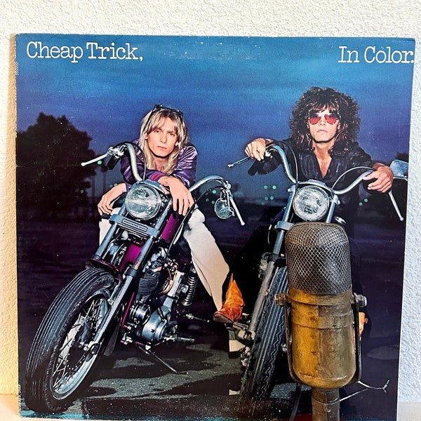 Cheap Trick Vinyl Record Album "In Color. And in Black & White" (1977 Epic Orange Label  w/ "I Want You to Want Me") Vintage Gatefold Vinyl
