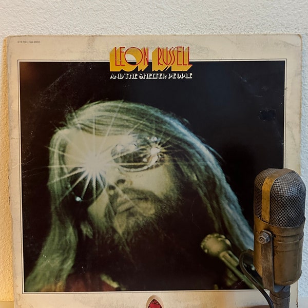 1970's Pop Rock and Soul "Leon Russell & The Shelter People" Vintage Vinyl Record Album LP 70's Rock and Roll Piano (1972 Shelter)