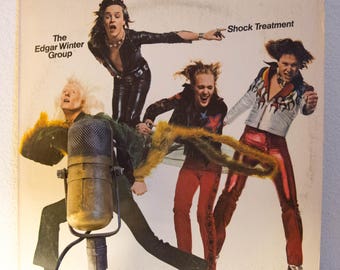 Vinyl Sale Edgar Winter Group "Shock Treatment" Vinyl Record Album 1970s Classic Rock and Roll Boogie LP (1974 Cbs)