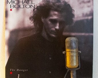 80's Music Sale Michael Bolton "The Hunger" Vintage Vinyl (1987 Cbs w/"(Sittin' On) The Dock Of The Bay","That's What Love Is All About")