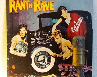 The Stray Cats "Rant And Rave With The Stray Cats" Vintage Vinyl Record Album LP 1980's Rockabilly (1983 Emi w/"Sexy and 17")