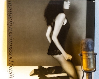 Carly Simon "Playing Possum" Vinyl Sale Record Album 1970's Pop Rock Disco (1975 Elektra w/"Waterfall", "Attitude Dancing", "More and More")