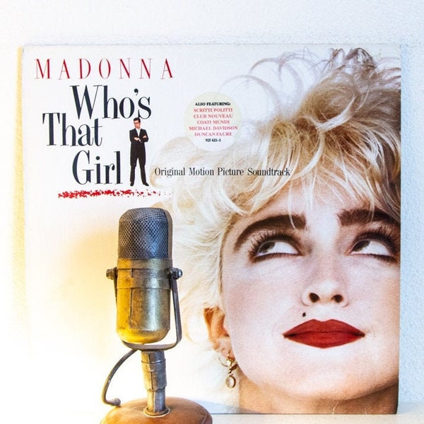 Madonna "Who's That Girl" Motion Picture Soundtrack (with Madonna) Vintage Vinyl Record (Rare IMPORT/1987 Sire Records) Spring Vinyl Sale