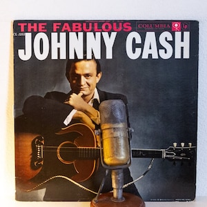 Johnny Cash &quot;The Fabulous Johnny Cash&quot; Vintage Vinyl Record Album, Country Music (1960&#39;s Pressing MONO Columbia &#39;Two Eye&#39;) Vinyl Sale