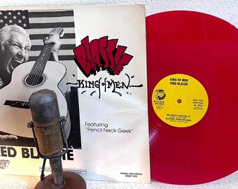 Wrestling Icon Freddie Blassie "King Of Men" LIMITED EDITION Vintage Custon Vinyl EP Record (1977 Rhino w/"Pencil Neck Geek","U.S. Male")