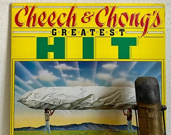 Cheech and Chong Vinyl "Greatest Hit" Record Album 1970s Comedy Duo (Original 1981 WB w/"Basketball Jones") ADULT ONLY Content