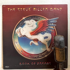 Steve Miller &quot;Book of Dreams&quot; Vinyl Record Album 1970s Classic Rock Guitar (1977 Capitol w/&quot;Jet Airliner&quot;, &quot;Jungle Love&quot;) Vintage Vinyl