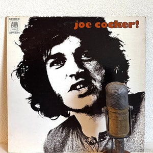 Vinyl Record Joe Cocker ORIGINAL 1960s Classic Rock Music &quot;Joe Cocker&quot; (1960 A&M Records w/&quot;With a Little Help from My Friends&quot;)