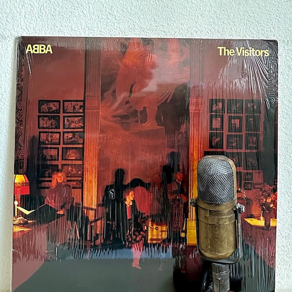 Abba "The Visitors" Vinyl Record LP 1980s Swedish Pop Rock (1981 Atlantic w/"Head Over Heels","One Of Us") Vintage Vinyl