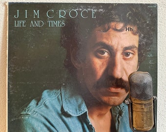 Jim Croce Vinyl "Life And Times" Record Album LP 1970's Music Pop Soft Rock and Roll Storyteller (1973 ABC w/"Roller Derby Queen")