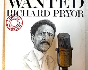 Richard Pryor "Wanted: Live in Concert" Vinyl Record Stand Up Comedy Album (Original 2LP 1978 WB  w/"Jim Brown", "White and Black People")
