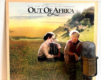 Out Of Africa Vintage Vinyl Soundtrack Record Album LP 1980's Music John Barry Romantic Romance Meryl Streep Robert Redford (1985 MCA