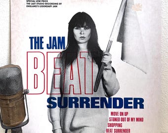 Vintage 1980's Music Vinyl The Jam "Beat Surrender" Record 12" E.P.  Mod Rock Funk Soul (1983 Polydor w/"Shopping","Stoned Out Of My Mind")