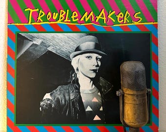 Vintage 1970's Music Vinyl "Troublemakers" Record 2LP Album Various Artists New Wave Punk Rock (1980 Wb w/"Anarchy In The U.S.A.","Temper")