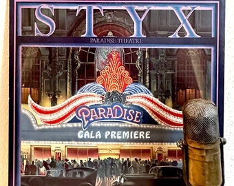 Styx Vinyl "Paradise Theater" Etched LP 1980s Pop Rock and Roll Dennis DeYoung (1980 A&M w/"Too Much Time On My Hands", "The Best Of Times")