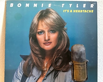 Bonnie Tyler "It's A Heartache" Vinyl Record Album Vintage 1970s Country Rock and Roll Female Vocalist Ballads (1978 RCA)