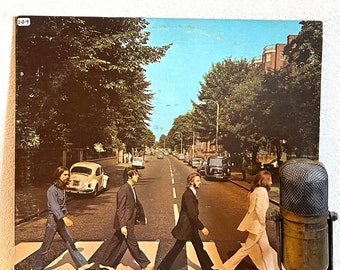 The Beatles Vinyl Record 1960s Pop Art Rock and Roll Paul McCartney John Lennon "Abbey Road" (1969 Apple w/"Her Majesty","Come Together")
