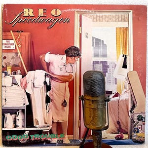 REO Speedwagon &quot;Good Trouble&quot; Vintage Vinyl Record Album LP 1980&#39;s MUSIC Ilinois Rock and Roll (1982 Epic w/&quot;Keep The Fire Burnin&#39;&quot;)