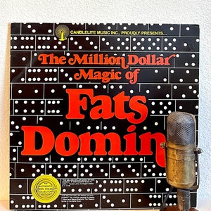 Vintage 1950&#39;s Music Vinyl Fats Domino &quot;The Million Dollar Magic Of Fats Domino&quot; Record Album 50&#39;s Mid-Century Rock and Roll (1979 Liberty)
