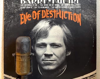 Vintage 1960's Music Barry McGuire "Eve Of Destruction" Vinyl Record Album LP 60's Rock Folk (Mono 1965 Dunhill)