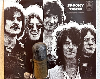 Vintage 1960's Music Spooky Tooth "Spooky Two" Vinyl Record Album 60's Rock and Roll Blues Rock (1981 A&M Reissue w/"Waitin' For The Wind")