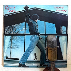 Billy Joel &quot;Glass Houses&quot; Vinyl Record Album 1980s Long Island New York (Orig.1980 CBS w/&quot;It&#39;s Still Rock and Roll to Me&quot;)