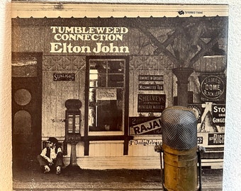 Elton John "Tumbleweed Connection" Vinyl Record 1970s Pop Rock and Roll Americana (1970 UNI w/"Burn Down The Mission", "Come Down In Time")