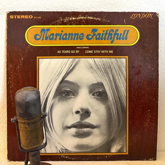 Marianne Faithfull Vinyl 1960's Music Vintage DEBUT Record Album