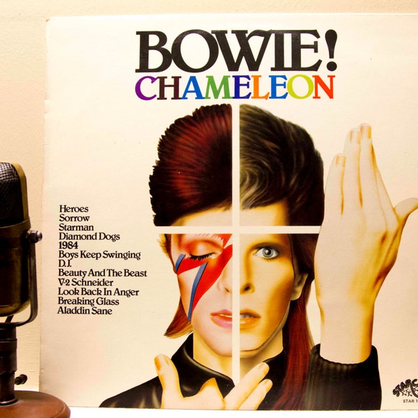 David Bowie Vinyl Record Album "Chameleon" (Original Australian 12 track compilation 1977 Starcall Records w/ "Heroes")
