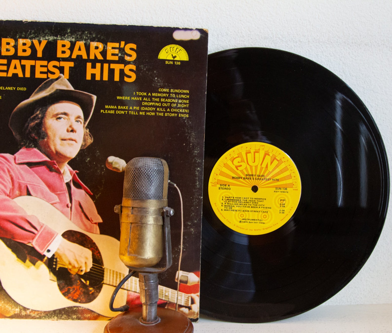 Bobby Bare Greatest Hits 1970s Country Music Etsy 