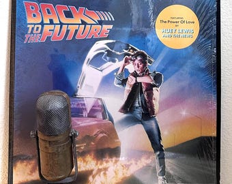 Back To The Future Vinyl ORIGINAL Record 1980s Comedy Sci Fi Movie Soundtrack "Back to the Future" (1985 RECORD CLUB w/"Back In Time")