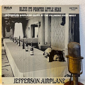 Vinyl 1960&#39;s LIVE Music Jefferson Airplane &quot;LIVE: Bless It&#39;s Pointed Little Head&quot; Vintage Record Album Grace Slick (1976 Rca Reissue)