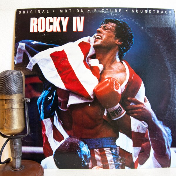 Rocky Vinyl Record Album 1970s Boxer Fighter Philadelphia Sylvester Stallone Soundtrack LP "Rocky IV"(1985 CBS w/"Eye Of The Tiger")