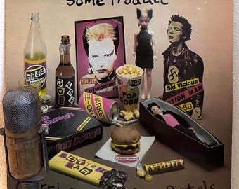 Sex Pistols SPOKEN WORD Vinyl Record Album "Some Product: Carri on Sex Pistols" Sid Vicious (1979 English IMPORT - Green/Red Virgin Records)