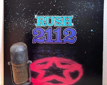 Rush "2112" Vinyl Record Album RARE COLLECTABLE 1970s Canadian Prog Rock N Roll Geddy Lee(1983 Record Club Reissue w/"A Passage To Bangkok")