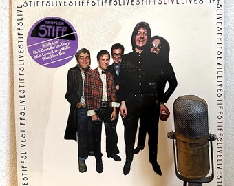 70's New Wave Vinyl "Live Stiffs Live" {with Elvis Costello,Ian Dury,Nick Lowe} Record Album 1970s Record Label Various Artists (1978 Stiff)