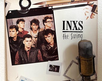 INXS "The Swing" Vinyl Record Lp Vintage 1980s Rock Australian Dance Rock Michael Hutchence 80's Vinyl Record (Original 1984 Atlantic)