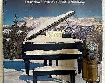 Supertramp "Even in the Quietest Moments" Vinyl Record Album 1970's Classic Rock (Original 1977 A&M w/ "Give a Little Bit")