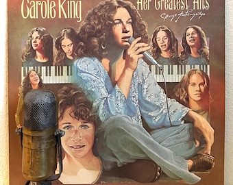 Vintage 1970's Music "Carole King: Her Greatest Hits" Vinyl Record LP 70's Soft Rock Pop Singer (1978 Ode w/"So Far Away","It's Too Late")