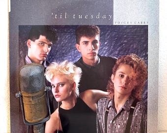 1980s 'Til Tuesday (with Aimee Mann) Vinyl ORIGINAL Record "Voices Carry" Album MTV New Wave Pop Alternative Rock (1985 CBS w/"Voices Carry"