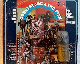 Vintage 1960's Music Vinyl "The Life And Times Of Country Joe & The Fish: From Haight-Ashbury To Woodstock" Record Compilation Album (1973)