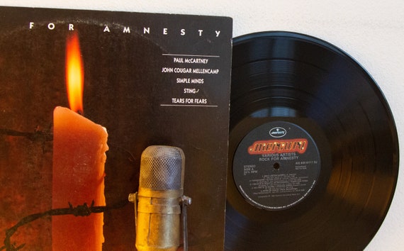 Oferta de música de los 80 Rock For Amnesty Vinilo Varios Paul McCartney /  Sting / Elton John / Peter Gabriel Disco de vinilo LP 1986 RARE DEMO -   México