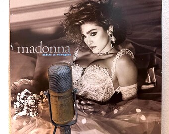 Madonna "Like A Virgin" Vintage ORIGINAL Vinyl Record 1980s Dance Pop Sex Controversy (1984 WB w/"Material Girl", "Dress You Up","Angel")