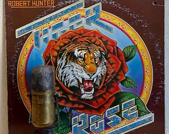 Deadhead Vinyl Robert Hunter (Grateful Dead Lyricist) "Tiger Rose" 1970's Country Rock (1975 Round w/guest Jerry Garcia) Vinyl Sale