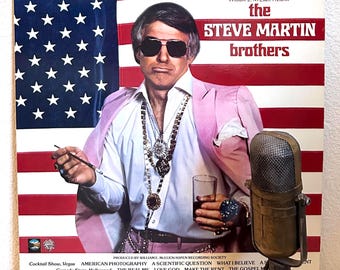Steve Martin Vinyl "The Steve Martin Brothers" Record Album 1980s Comedy Stand-Up Silly Funny Laughs Banjo LP (Orig. 1981 WB)